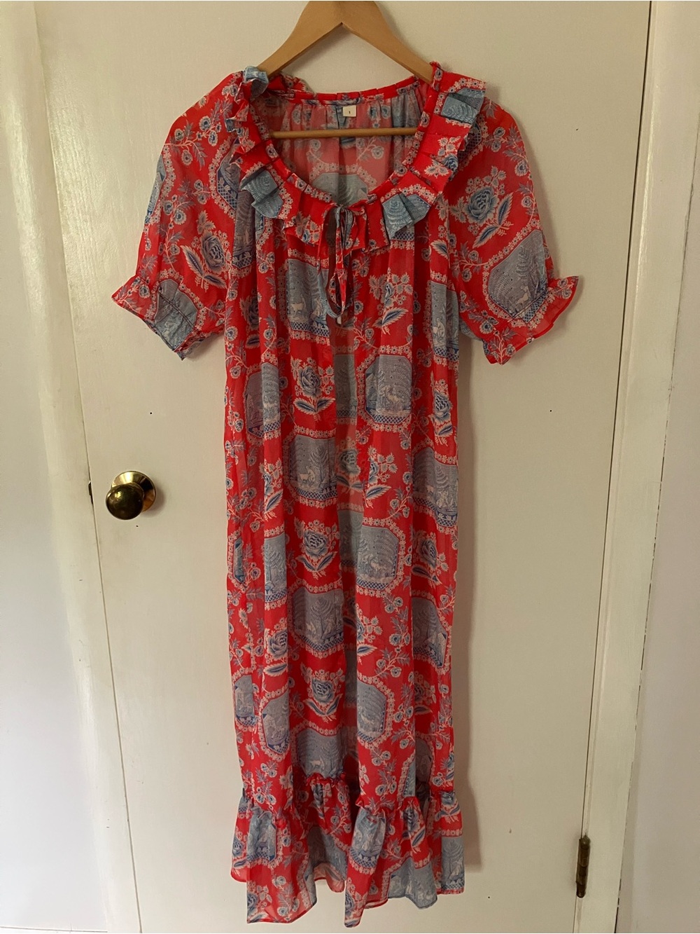Fashion Brand Company Chiffon Ruffle Duster